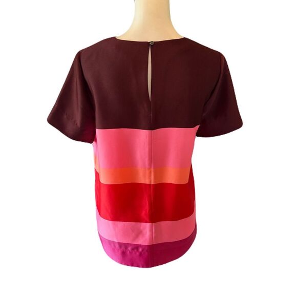Banana Republic Mauve, Pink, Orange Boxy Short Sleeve Blouse | EUC | XS - Picture 4 of 8